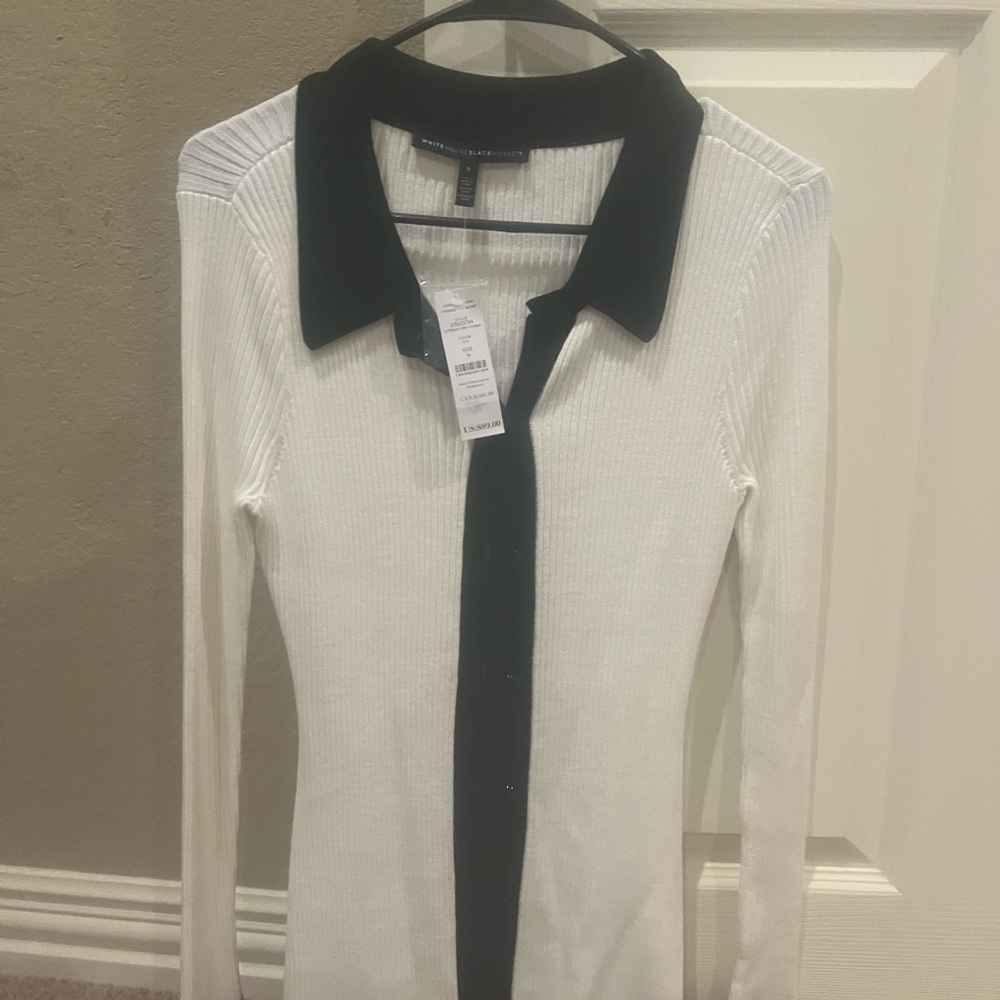 White House Black Market Ribbed Knit Dress